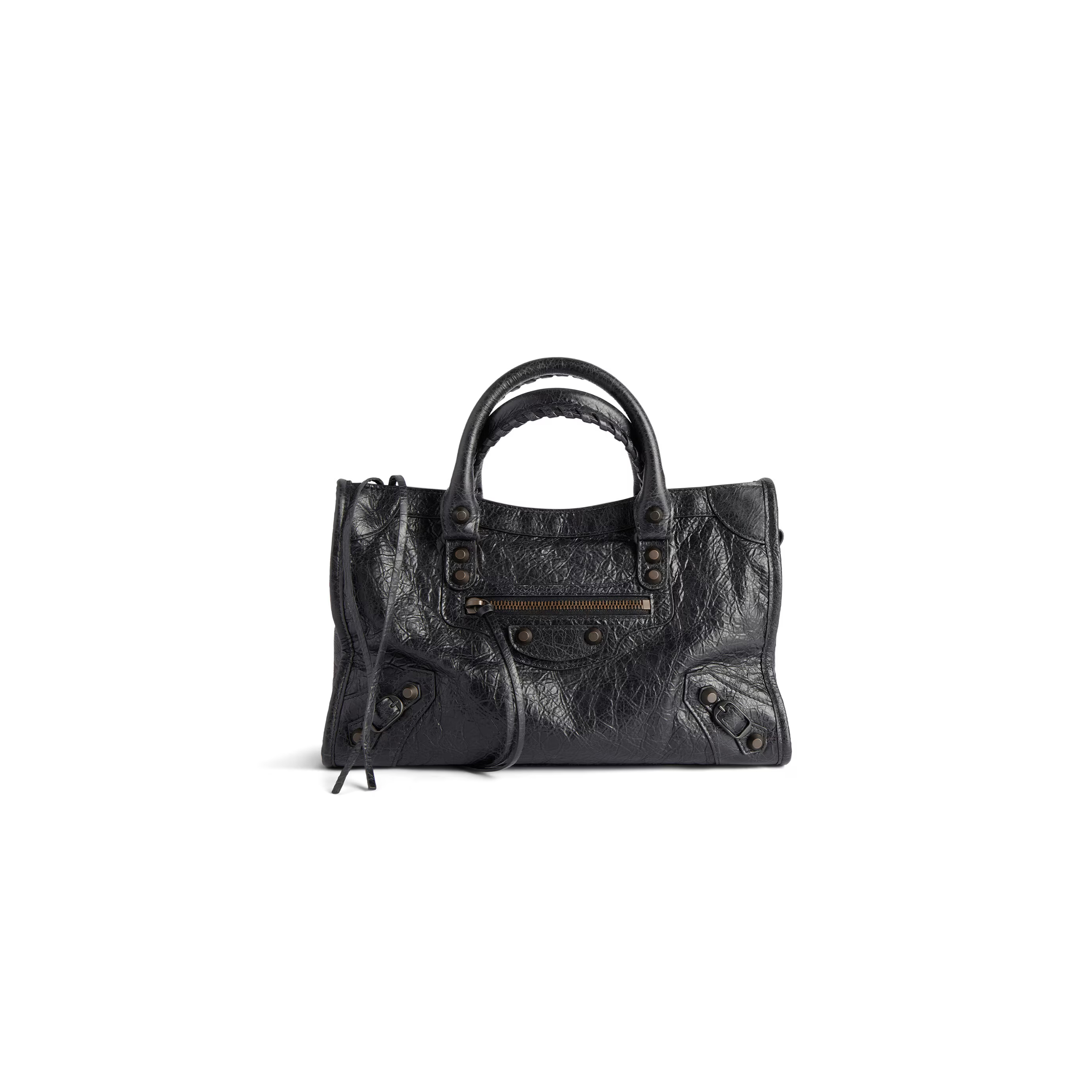 BALENCIAGA WOMEN'S LE CITY BAG SMALL IN BLACK 8114422ABEK1000 (29.9*19.1*9.9cm) BALENCIAGA WOMEN'S LE CITY BAG SMALL IN BLACK 8114422ABEK1000 (29.9*19.1*9.9cm)